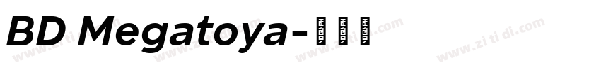 BD Megatoya字体转换
